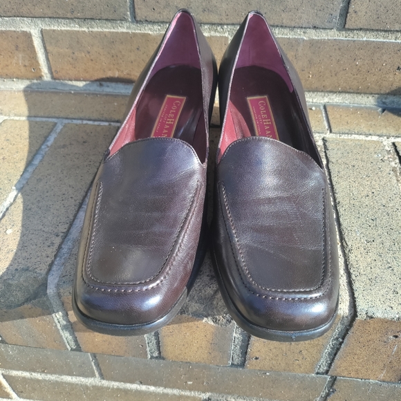 Cole Haan | Brown Slip On Leather Loafers Womens Size 9.5 - Picture 3 of 16